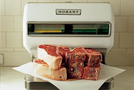 steak on scale